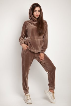 Velur suit hood