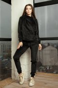 Velur hood suit